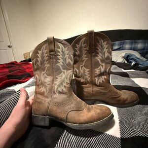 Ariat Pink Western Boots